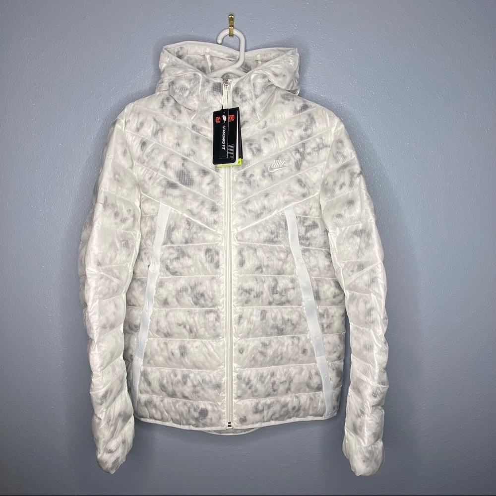 Nike Sportswear Zero Thermore EcoDown Marble Jacket Mens Medium M CU7712-100